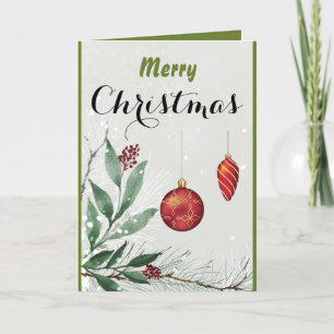 Frohe Weihnachten Personalisierte Grußkarte