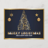 "Frohe Weihnachten" Personalisierte Postkarte (Vorderseite)