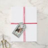 Frohe Weihnachten Personalisierten Foto Bow Gesche Geschenkanhänger (Mit Garn)