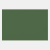 Frohe Weihnachten Personalisierten Urlaub Grünen Geschenkpapier Set (Vorderseite 3)