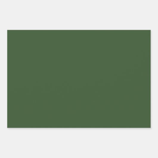 Frohe Weihnachten Personalisierten Urlaub Grünen Geschenkpapier Set (Vorderseite 3)