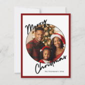 Frohe Weihnachten Personalisierter Foto Urlaub (Vorderseite)