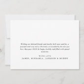 Frohe Weihnachten Personalisierter Name Modern Bol (Rückseite)