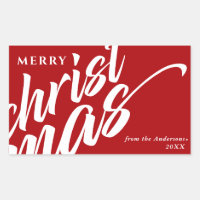 Frohe Weihnachten Personalisierter Name Modern Fet