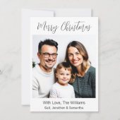 Frohe Weihnachten | Personalisiertes Familienbild (Vorderseite)