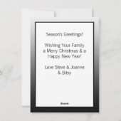 Frohe Weihnachten | Personalisiertes Familienbild (Rückseite)