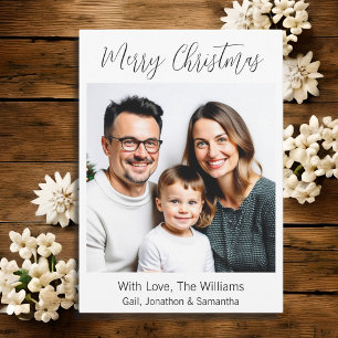 Frohe Weihnachten   Personalisiertes Familienbild