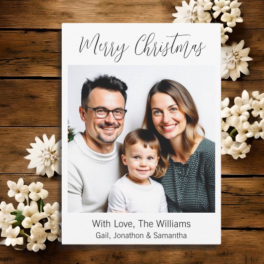 Frohe Weihnachten | Personalisiertes Familienbild