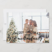 Frohe Weihnachten Personalisiertes Foto (Vorderseite)