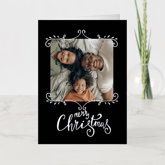 Frohe Weihnachten Personalisiertes Foto (Vorderseite)