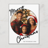 Frohe Weihnachten Personalisiertes Foto (Vorderseite)