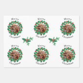 Frohe Weihnachten Personalisiertes Foto Geschenkpapier Set (Vorderseite)