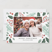Frohe Weihnachten Personalisiertes Foto Gruß (Vorderseite)