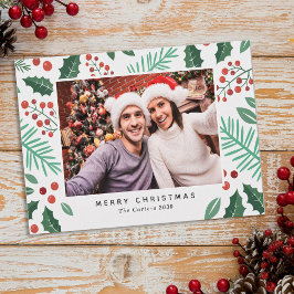Frohe Weihnachten Personalisiertes Foto Gruß