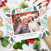 Frohe Weihnachten Personalisiertes Foto Gruß