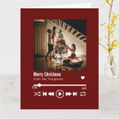 Frohe Weihnachten Personalisiertes Foto Gruß Karte (Gelbe Blume)