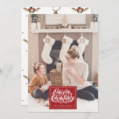 Frohe Weihnachten Personalisiertes Foto Hirsch Idy (Vorne/Hinten)