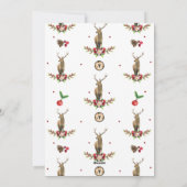 Frohe Weihnachten Personalisiertes Foto Hirsch Idy (Rückseite)