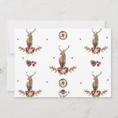 Frohe Weihnachten Personalisiertes Foto Hirsch Idy (Rückseite)