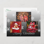 Frohe Weihnachten Personalisiertes Foto Postkarte (Vorne/Hinten)