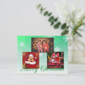 Frohe Weihnachten Personalisiertes Foto Postkarte (Stehend Vorderseite)