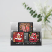 Frohe Weihnachten Personalisiertes Foto Postkarte (Stehend Vorderseite)