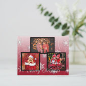 Frohe Weihnachten Personalisiertes Foto Postkarte (Stehend Vorderseite)