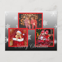 Frohe Weihnachten Personalisiertes Foto Postkarte