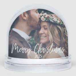 Frohe Weihnachten Personalisiertes Foto Schneekugeln