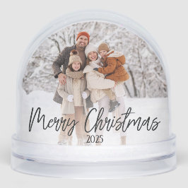 Frohe Weihnachten Personalisiertes Foto Schneekugeln