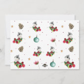 Frohe Weihnachten Personalisiertes Foto Winter Bir (Rückseite)