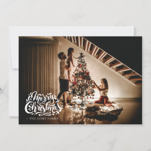 Frohe Weihnachten Personalisiertes Foto Winter Bir