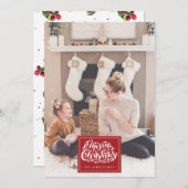 Frohe Weihnachten Personalisiertes Foto Winter Bir (Vorne/Hinten)