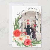 Frohe Weihnachten Personalisiertes Foto Winter Flo (Vorderseite)