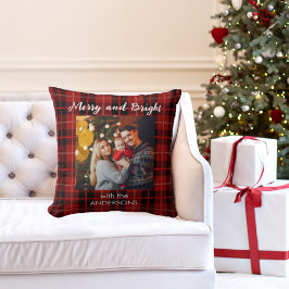 Frohe Weihnachten personalisiertes Kissen