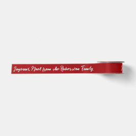 Frohe Weihnachten Personalisiertes Weihnachtsfest Satinband