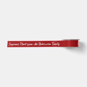 Frohe Weihnachten Personalisiertes Weihnachtsfest Satinband