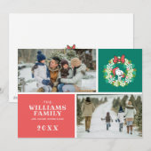 Frohe Weihnachten Pfefferminz-Weihnachtsgirlande (Vorne/Hinten)