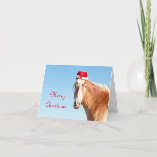 Frohe Weihnachten - Pferd, das eine (Vorderseite)