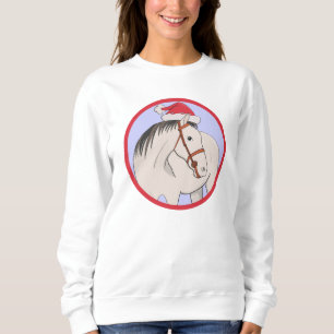 Frohe Weihnachten Pferd Sweatshirt