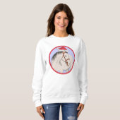 Frohe Weihnachten Pferd Sweatshirt (Vorne ganz)