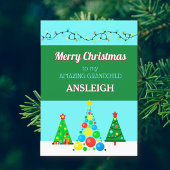 Frohe Weihnachten phantastisch Grandchild-Karte