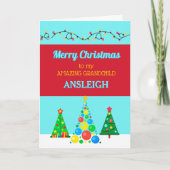 Frohe Weihnachten phantastisch Grandchild-Karte (Vorderseite)