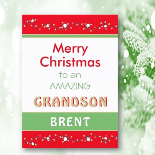 Frohe Weihnachten phantastisch Grandson-Karte