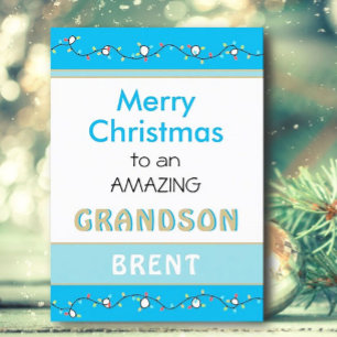 Frohe Weihnachten phantastisch Grandson-Karte