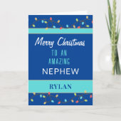 Frohe Weihnachten phantastische Neffe-Karte (Vorderseite)