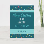 Frohe Weihnachten phantastische Neffe-Karte (Vorderseite)