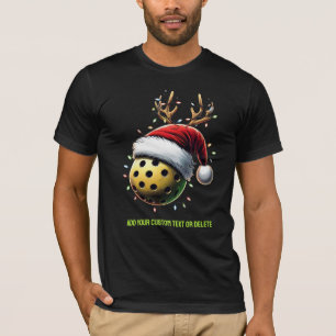 Frohe Weihnachten Pickleball Elf Santa Pickleballe T-Shirt