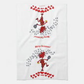 Frohe Weihnachten Pickleball Küchentücher (Vertikal)