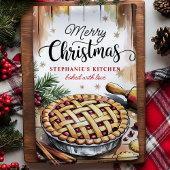 Frohe Weihnachten Pie Backen Personalisiert Geschirrtuch